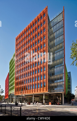 Central Saint Giles is a mixed-use development in central London designed by the Italian architect Renzo Piano Stock Photo