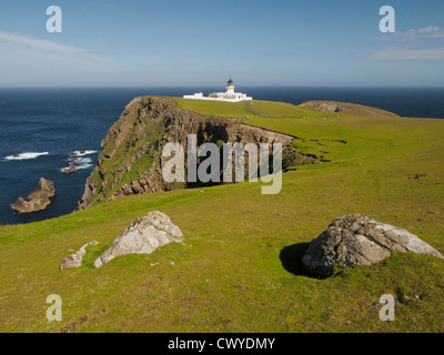 North lighthouse, Fair Isle, Scotland Stock Photo