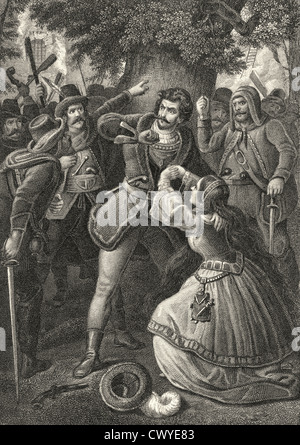 The Robbers, a drama by Johann Christoph Friedrich von Schiller; Stock Photo