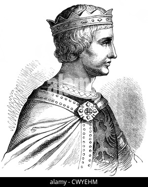 Frederick II, 1194-1250, King of Sicily, German Holy Roman Emperor, House of Hohenstaufen, Hohenstaufen dynasty Stock Photo