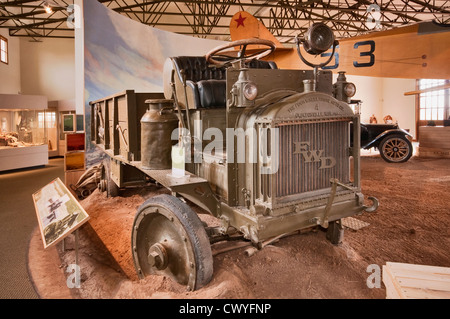 FWD Truck, Gen. Pershing's 'Punitive Exhibition' display at Pancho Villa State Park in Columbus, New Mexico, USA Stock Photo