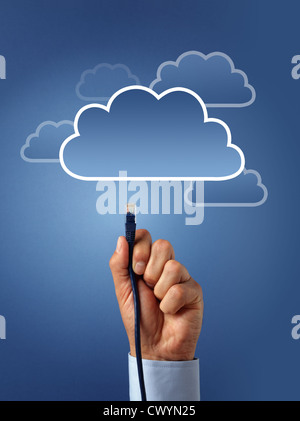 Cloud computing concept Stock Photo