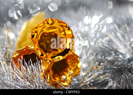 christmas bell on bokeh background Stock Photo