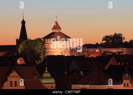 Gate tower in the old town of Nuremberg, Germany Stock Photo