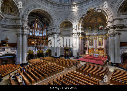 Interior of the Berlin Cathedral, Germany Stock Photo