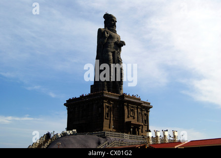 Thiruvalluvar Statue in kanyakumari at Tamil nadu,India Stock Photo