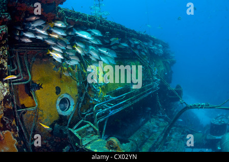Aquarius, an underwater ocean laboratory located in the Florida Keys National Marine Sanctuary. Stock Photo