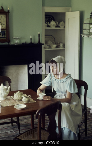 Colonial Early American Home Stock Photo
