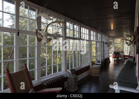 Interior of Dr Wilfred Grenfell's house in St Anthony, Newfoundland Stock Photo