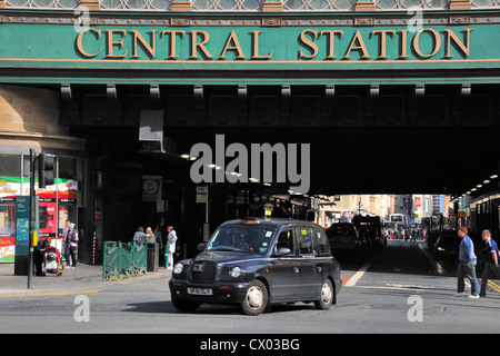 View of the 'Heilanman's umbrella' in the centre of Glasgow, Scotland, UK Stock Photo