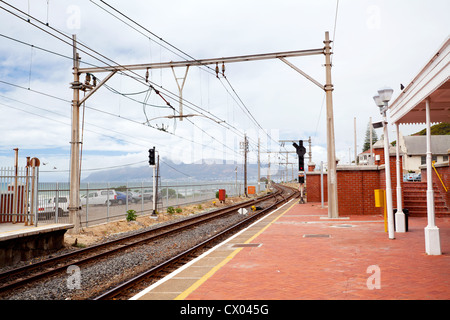 Muizenberg railway station, Cape Town, South Africa Stock Photo