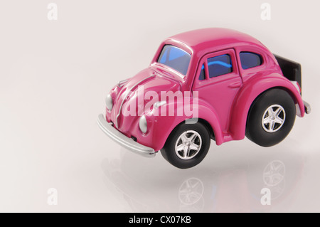 Pink toy car. Stock Photo