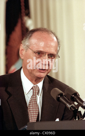 US Education Secretary Richard Riley during an event April 16, 1996 in ...