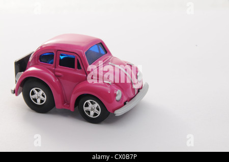 Pink toy car. Stock Photo