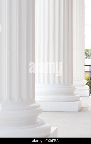 columns at a church Stock Photo