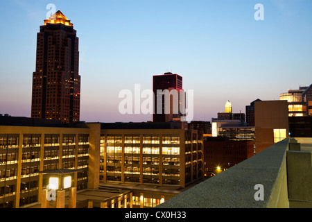 Downtown of Des Moines Stock Photo