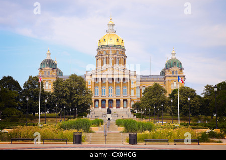 State Capitol Building in Des Moines, Iowa, USA Stock Photo