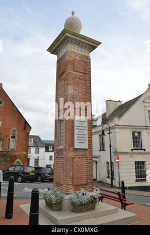 Queen Victoria Jubilee Monument, Silver Street, Ottery St Mary, Devon, England, United Kingdom Stock Photo