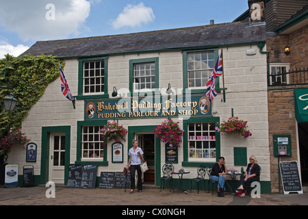 Bakewell Pudding Factory, Pudding Parlour & Shop, Bakewell Stock Photo