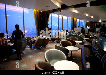 Sky bar Radisson BLU hotel Vilnius Lithuania Stock Photo