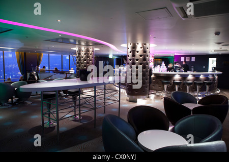 Sky bar Radisson BLU hotel Vilnius Lithuania Stock Photo