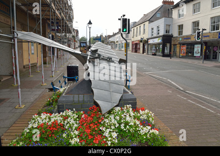 Stringfellows Aeroplane Monument, High Street, Chard, Somerset, England, United Kingdom Stock Photo