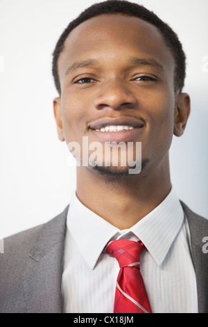 Close-up portrait of an African American businessman smiling Stock Photo