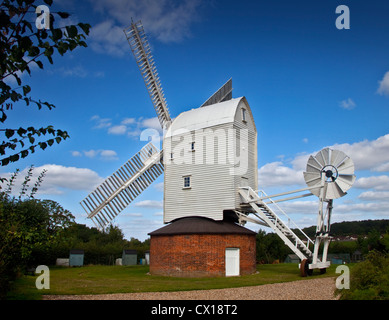 Stanton Post Mill (Windmill), Stanton, Suffolk, England Stock Photo
