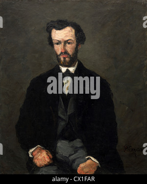 Paul Cézanne (French, 1839 - 1906 ), Antony Valabrègue, 1866, oil on canvas Stock Photo