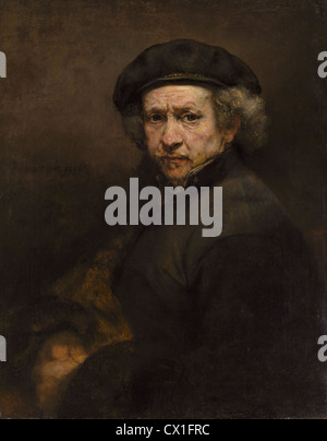Rembrandt van Rijn (Dutch, 1606 - 1669 ), Self-Portrait, 1659, oil on canvas Stock Photo