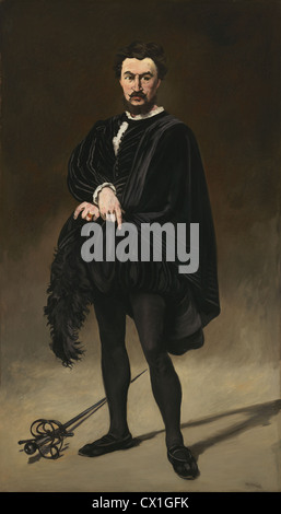 Edouard Manet (French, 1832 - 1883 ), The Tragic Actor (Rouvière as Hamlet), 1866, oil on canvas Stock Photo