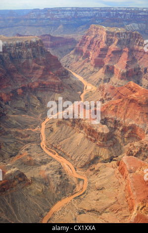 Aerial View Colorado River Grand Canyon Arizona US