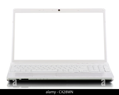 laptop isolated on white background Stock Photo
