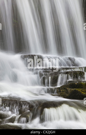 Sgwd Isaf Clun Waterfall, Brecon Beacons, Wales, U.K. Stock Photo