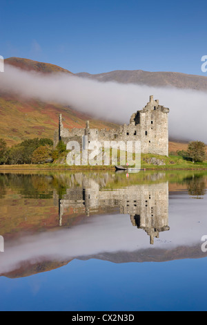 Ruins of Kilchurn Castle on Loch Awe, Argyll & Bute, Scotland. Autumn (October) 2010. Stock Photo