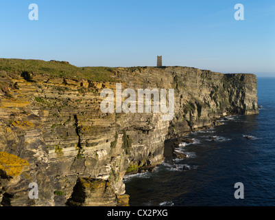 dh Marwick Head BIRSAY ORKNEY Kitchener Memorial sea cliffs RSPB bird nature reserve cliff face monuments