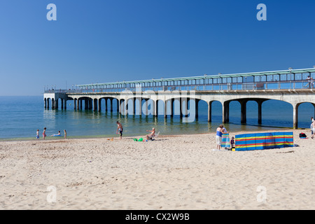 Boscombe Pier at Boscombe, Bournemouth, Dorset. Stock Photo