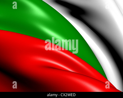 Flag of Bulgaria. Close Up. Stock Photo