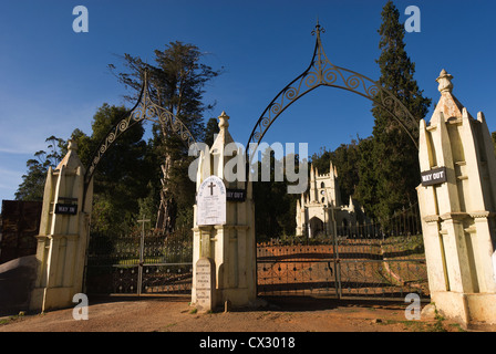 Elk201-5487 India, Tamil Nadu, Udhagamandalam (Ooty), St Stephens Church Stock Photo