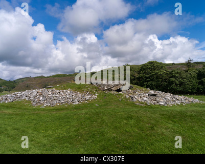 dh Nether Largie cairn south KILMARTIN GLEN ARGYLL SCOTLAND UK Neolithic burial cairn Clyde type chambered tomb mound valley Stock Photo