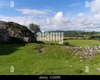 dh Kilmartin Glen DUNADD ARGYLL Dunadd Hillfort Crag fort Dalriada Stock Photo