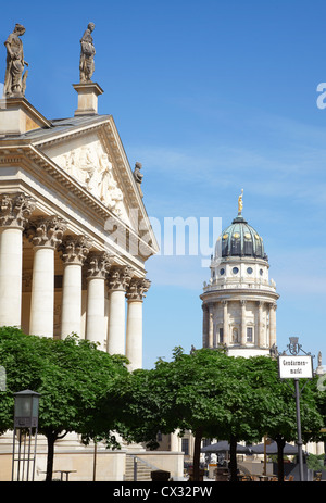 Gendarmenmarkt, German and French cathedral in Berlin Stock Photo