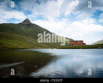 Purple Valley, Stelvio National Park, Violet Hut, Bormio, Lombardy, Italy Stock Photo