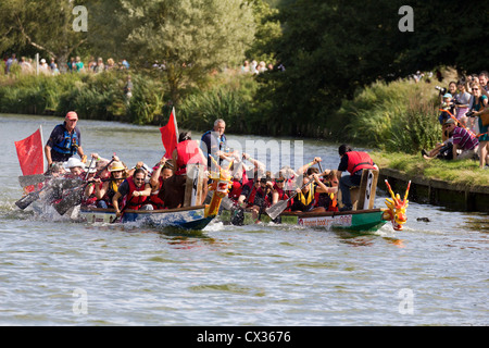 Dragon boat Festival at Abingdon-on-Thames, Oxfordshire 2012 -14 Stock Photo