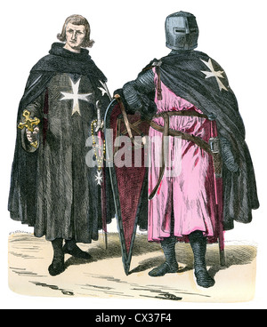 middle ages, knights, knight's order, Knights of St. John, founded ...