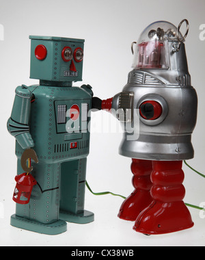Tin Toy Robot Stock Photo