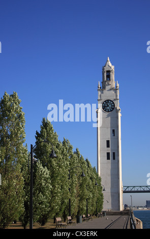 Canada, Quebec, Montreal, Tour de l'horloge, Clock Tower Stock Photo