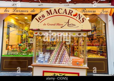 macaroon shop, Rouen, France, Europe Stock Photo - Alamy