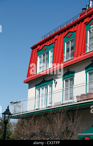 Exterior Of A Hotel In Mont Tremblant Quebec Canada Stock Photo