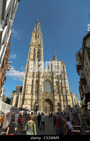 Cathedral of our Lady ,Antwerp, Belgium Stock Photo